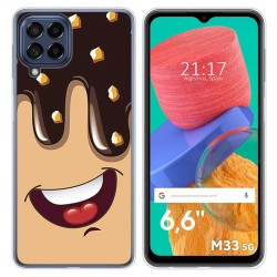 Funda Silicona para Samsung Galaxy M33 5G diseño Helado Chocolate Dibujos