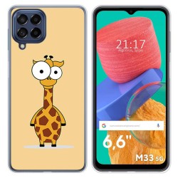 Funda Silicona para Samsung Galaxy M33 5G diseño Jirafa Dibujos