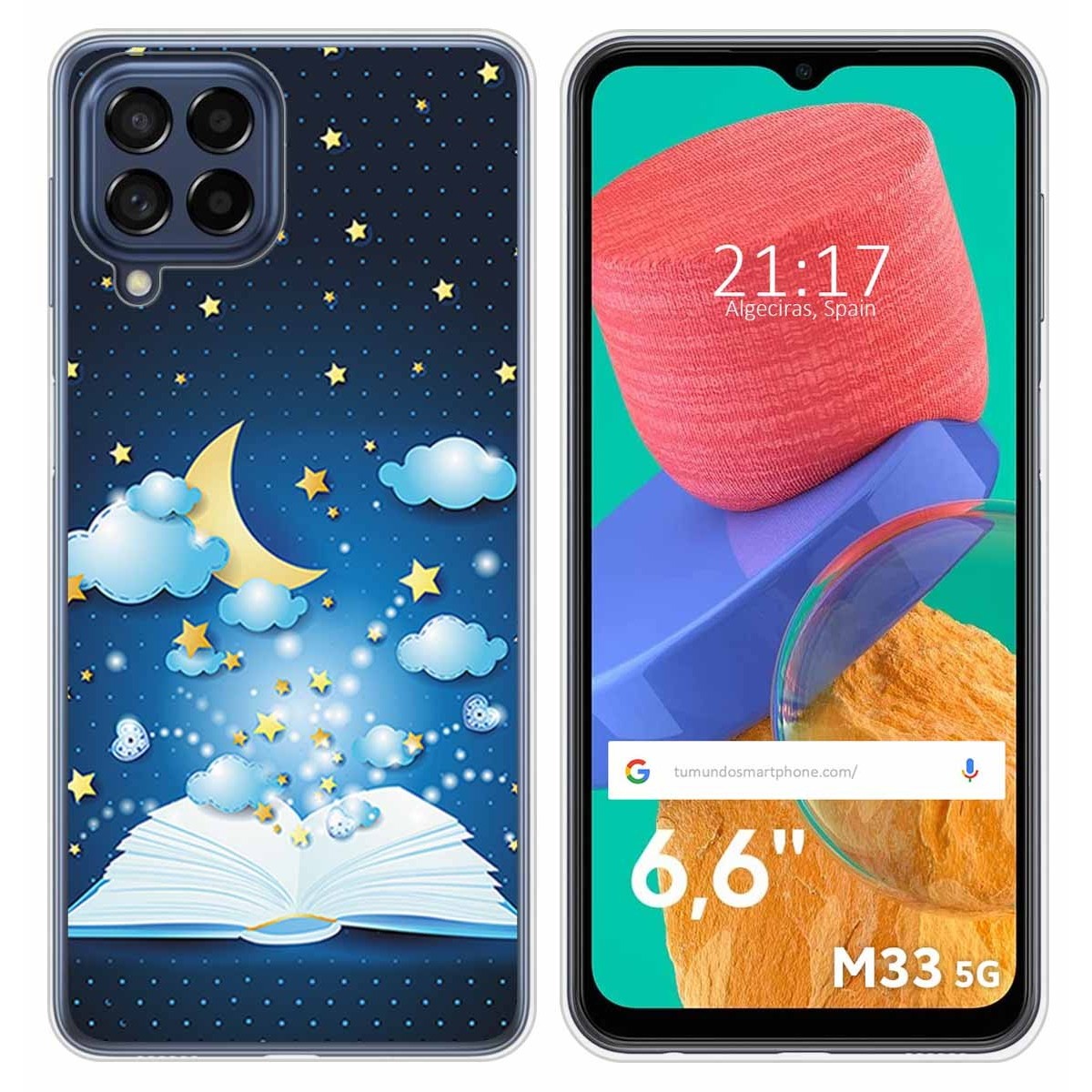 Funda Silicona para Samsung Galaxy M33 5G diseño Libro Cuentos Dibujos