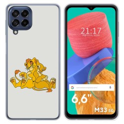 Funda Silicona para Samsung Galaxy M33 5G diseño Leones Dibujos