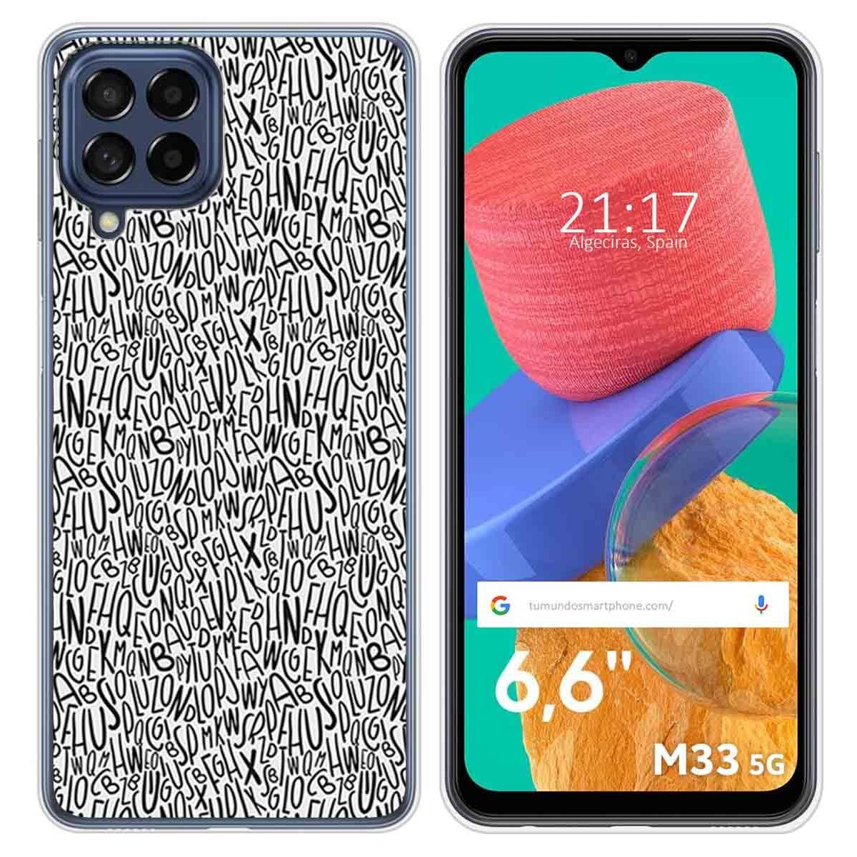 Funda Silicona para Samsung Galaxy M33 5G diseño Letras Dibujos