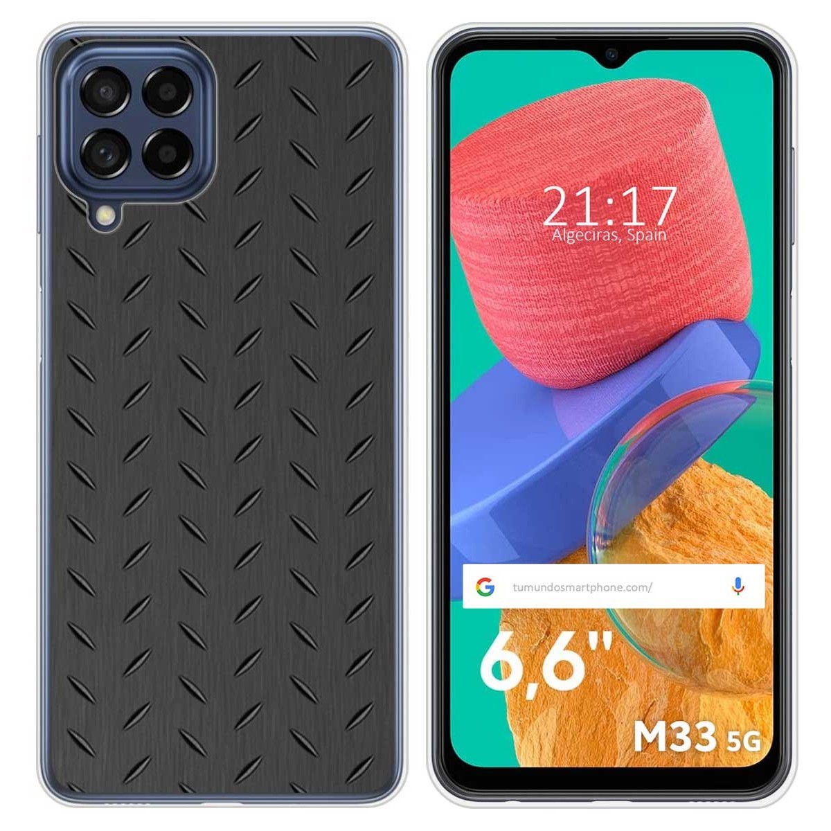 Funda Silicona para Samsung Galaxy M33 5G diseño Metal Dibujos