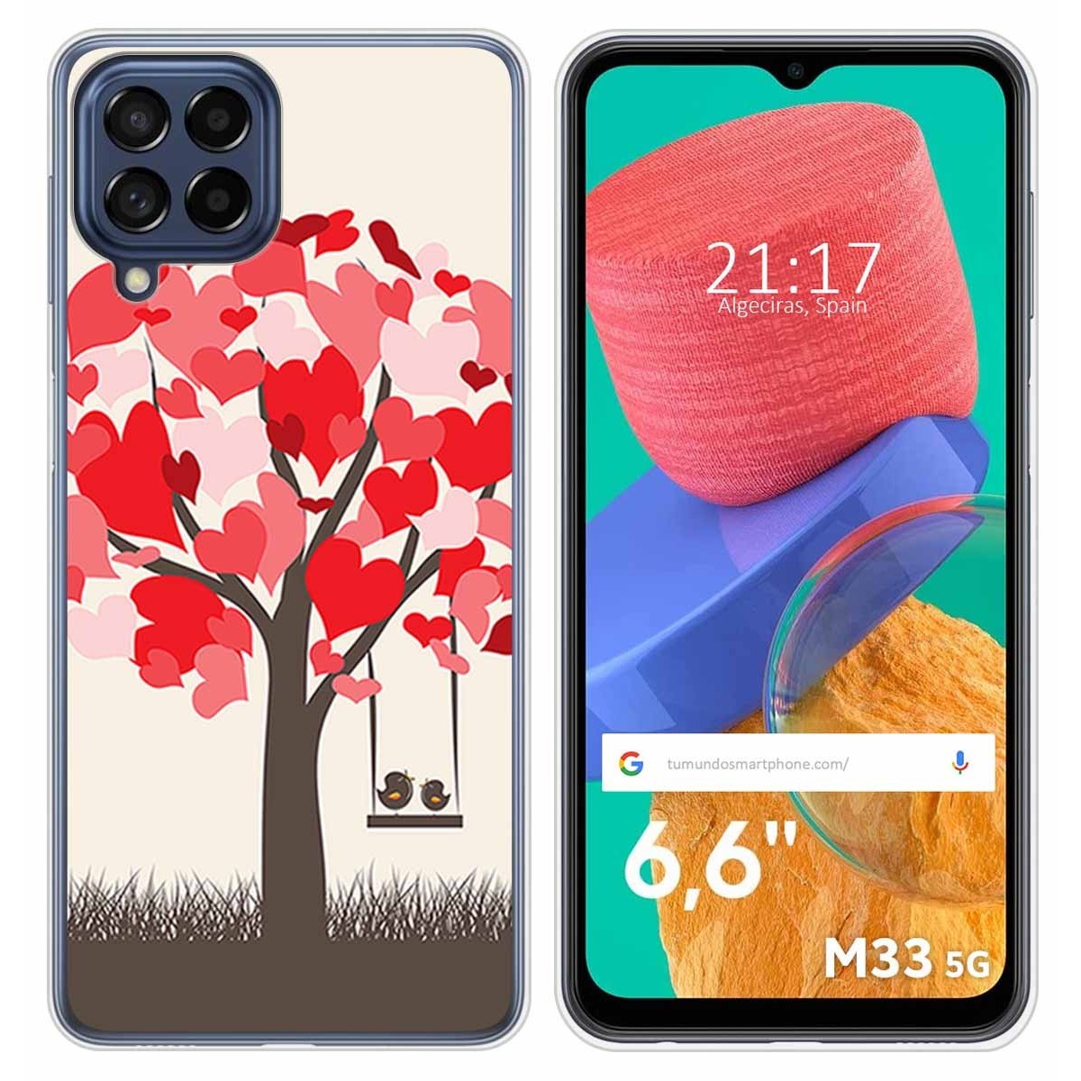 Funda Silicona para Samsung Galaxy M33 5G diseño Pajaritos Dibujos