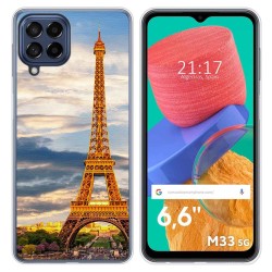 Funda Silicona para Samsung Galaxy M33 5G diseño Paris Dibujos