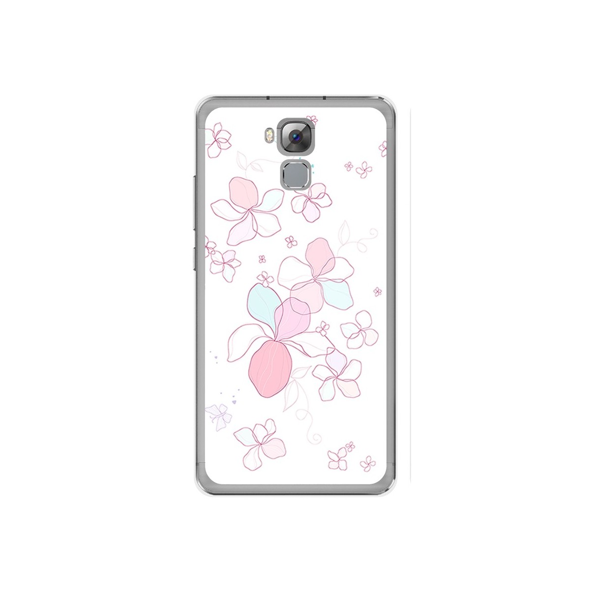 Funda Gel Tpu para Oukitel U16 Max Diseño Flores Minimal Dibujos
