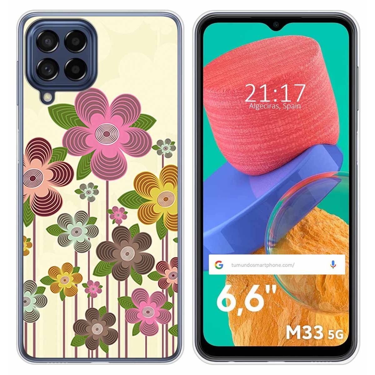 Funda Silicona para Samsung Galaxy M33 5G diseño Primavera En Flor Dibujos