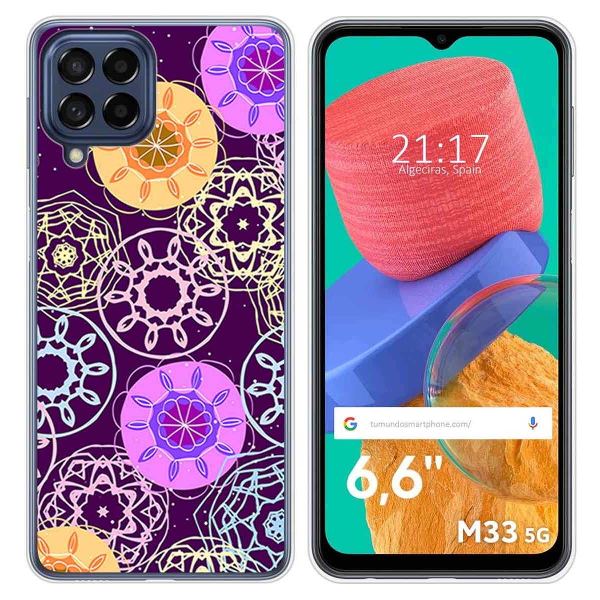 Funda Silicona para Samsung Galaxy M33 5G diseño Radial Dibujos