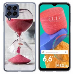 Funda Silicona para Samsung Galaxy M33 5G diseño Reloj Dibujos