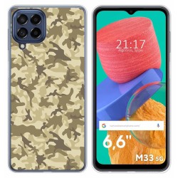 Funda Silicona para Samsung Galaxy M33 5G diseño Sand Camuflaje Dibujos