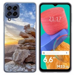 Funda Silicona para Samsung Galaxy M33 5G diseño Sunset Dibujos