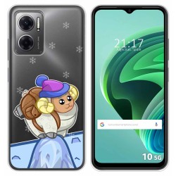 Funda Silicona Transparente para Xiaomi Redmi 10 5G diseño Cabra Dibujos