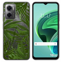 Funda Silicona Transparente para Xiaomi Redmi 10 5G diseño Jungla Dibujos