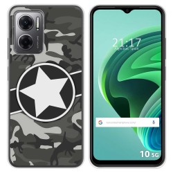 Funda Silicona para Xiaomi Redmi 10 5G diseño Camuflaje 02 Dibujos
