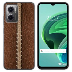 Funda Silicona para Xiaomi Redmi 10 5G diseño Cuero 01 Dibujos