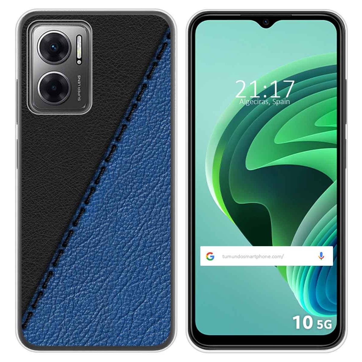 Funda Silicona para Xiaomi Redmi 10 5G diseño Cuero 02 Dibujos