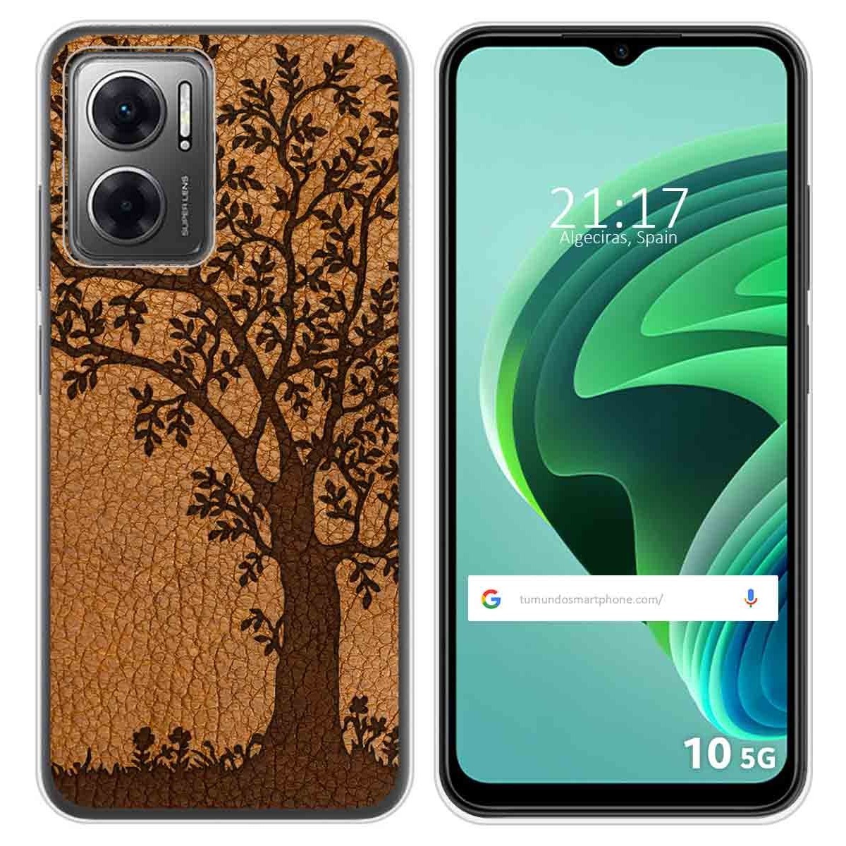 Funda Silicona para Xiaomi Redmi 10 5G diseño Cuero 03 Dibujos