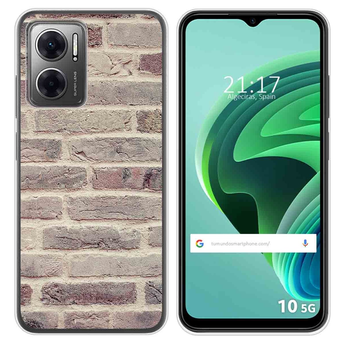 Funda Silicona para Xiaomi Redmi 10 5G diseño Ladrillo 01 Dibujos