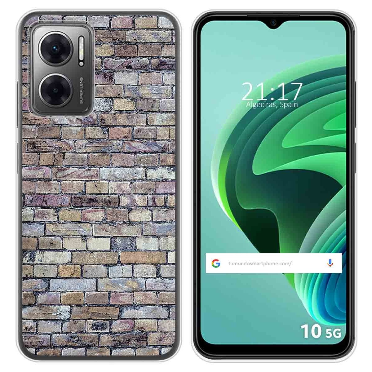 Funda Silicona para Xiaomi Redmi 10 5G diseño Ladrillo 02 Dibujos