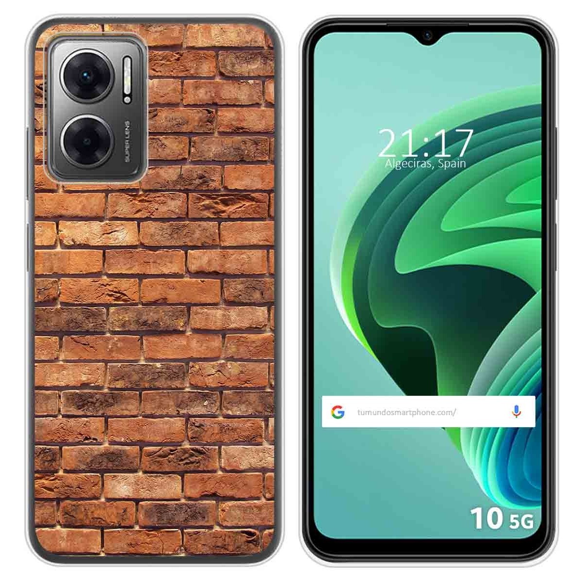 Funda Silicona para Xiaomi Redmi 10 5G diseño Ladrillo 04 Dibujos