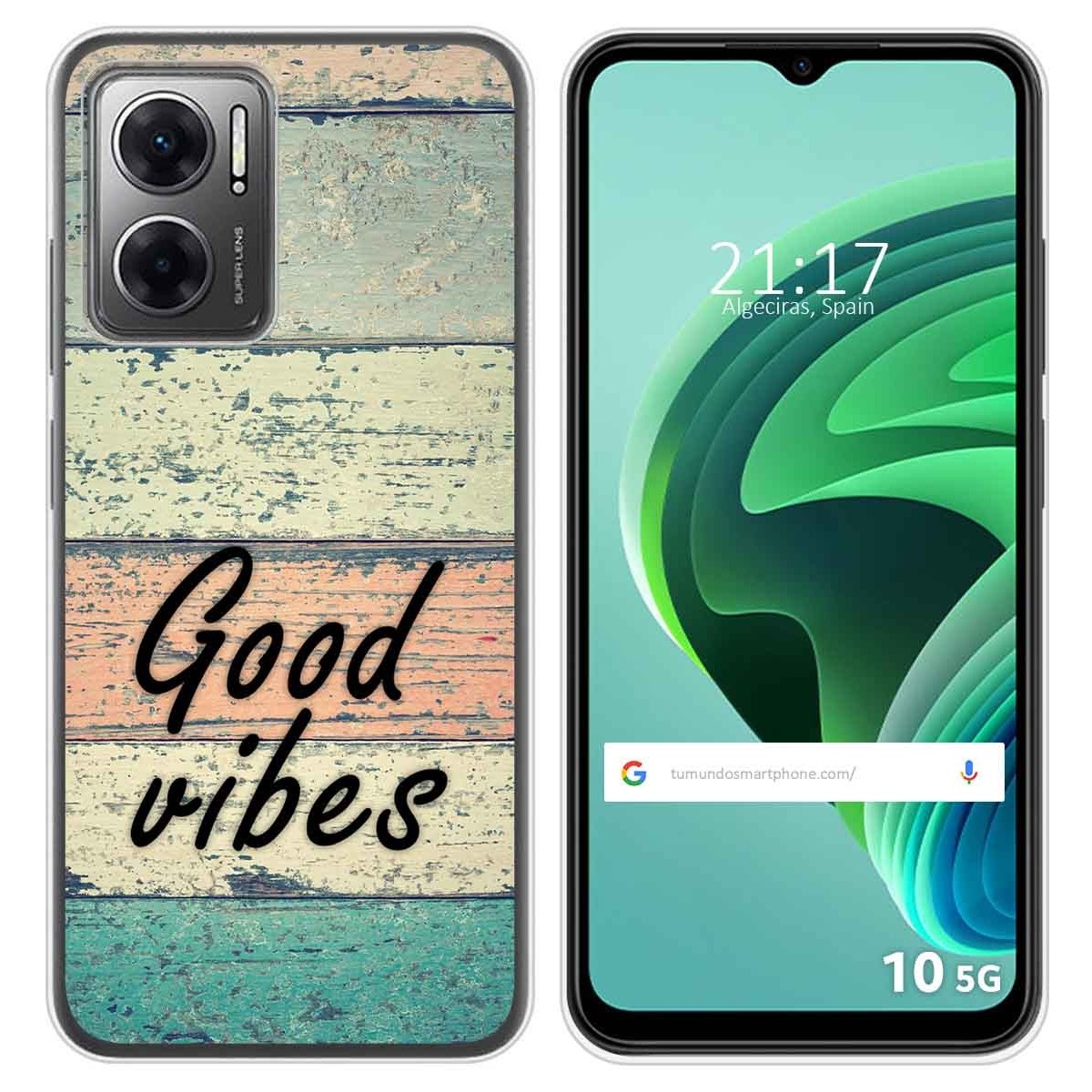 Funda Silicona para Xiaomi Redmi 10 5G diseño Madera 01 Dibujos