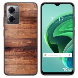 Funda Silicona para Xiaomi Redmi 10 5G diseño Madera 02 Dibujos