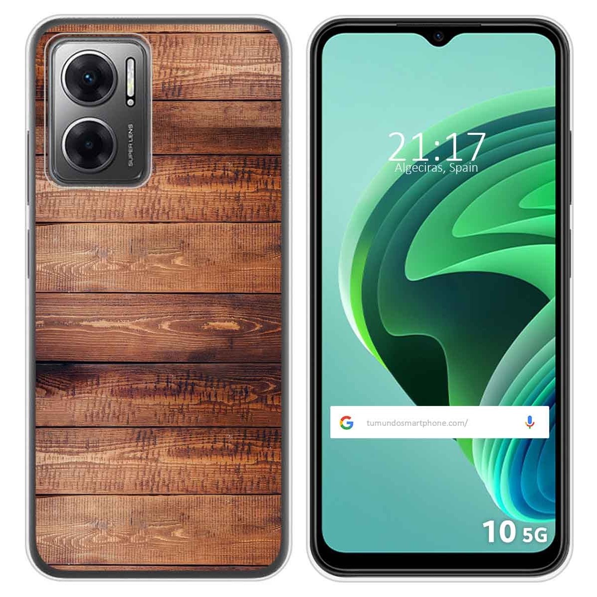 Funda Silicona para Xiaomi Redmi 10 5G diseño Madera 02 Dibujos