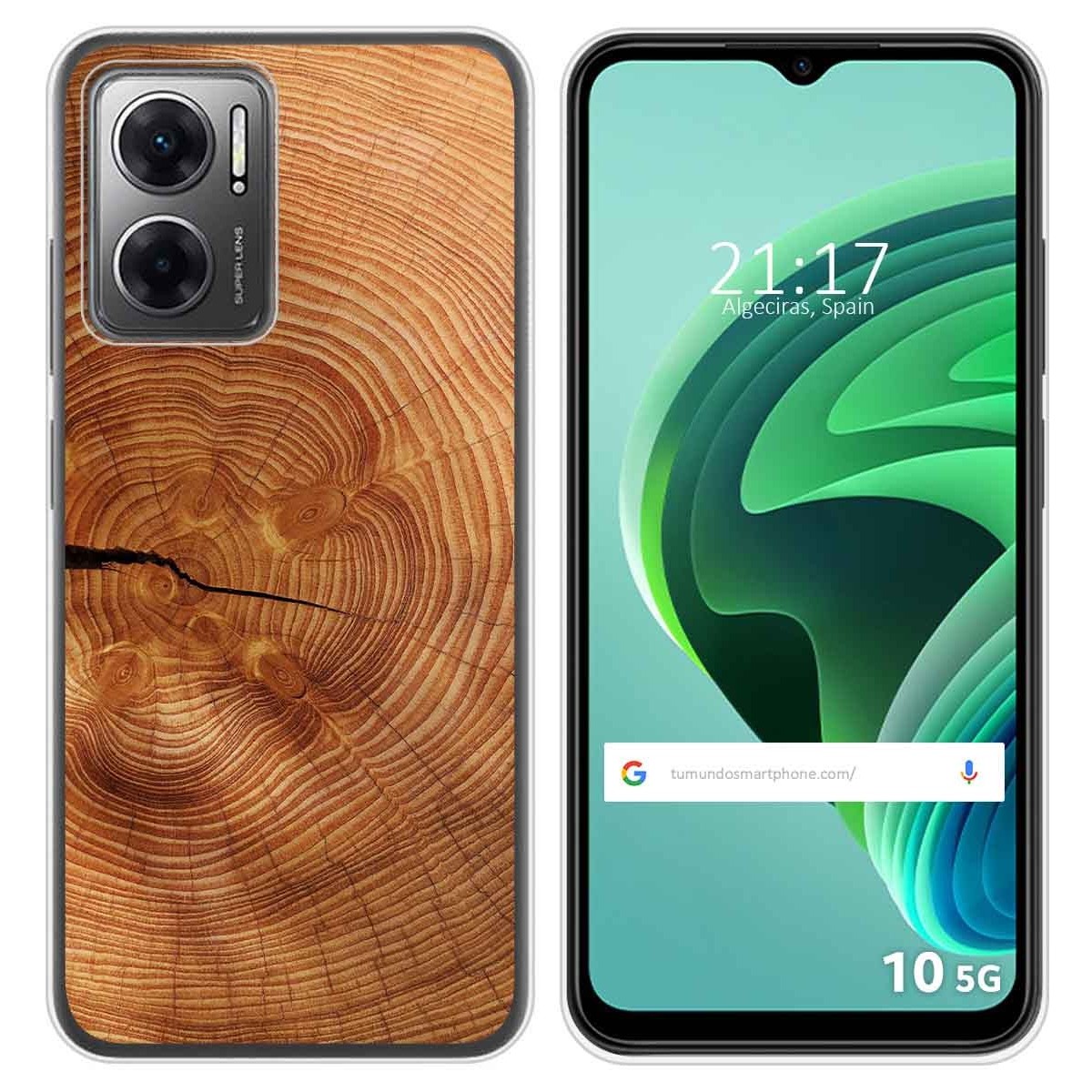 Funda Silicona para Xiaomi Redmi 10 5G diseño Madera 04 Dibujos