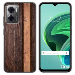 Funda Silicona para Xiaomi Redmi 10 5G diseño Madera 05 Dibujos