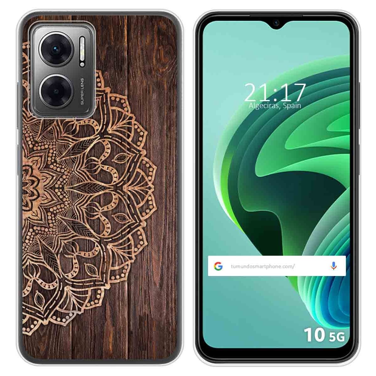 Funda Silicona para Xiaomi Redmi 10 5G diseño Madera 06 Dibujos