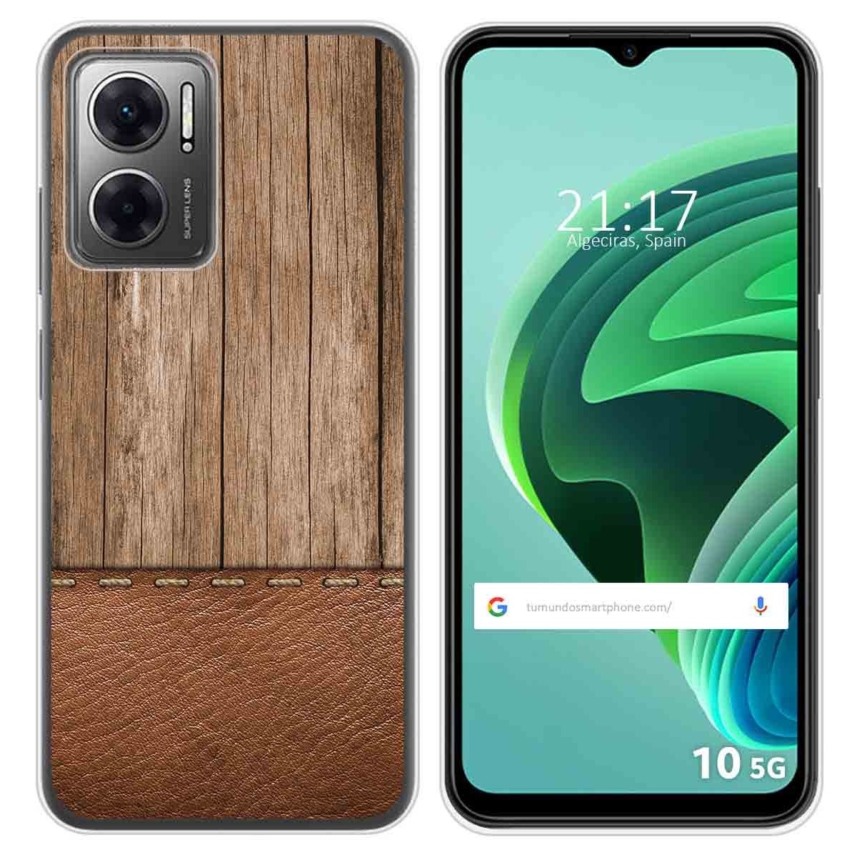 Funda Silicona para Xiaomi Redmi 10 5G diseño Madera 09 Dibujos