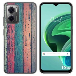 Funda Silicona para Xiaomi Redmi 10 5G diseño Madera 10 Dibujos