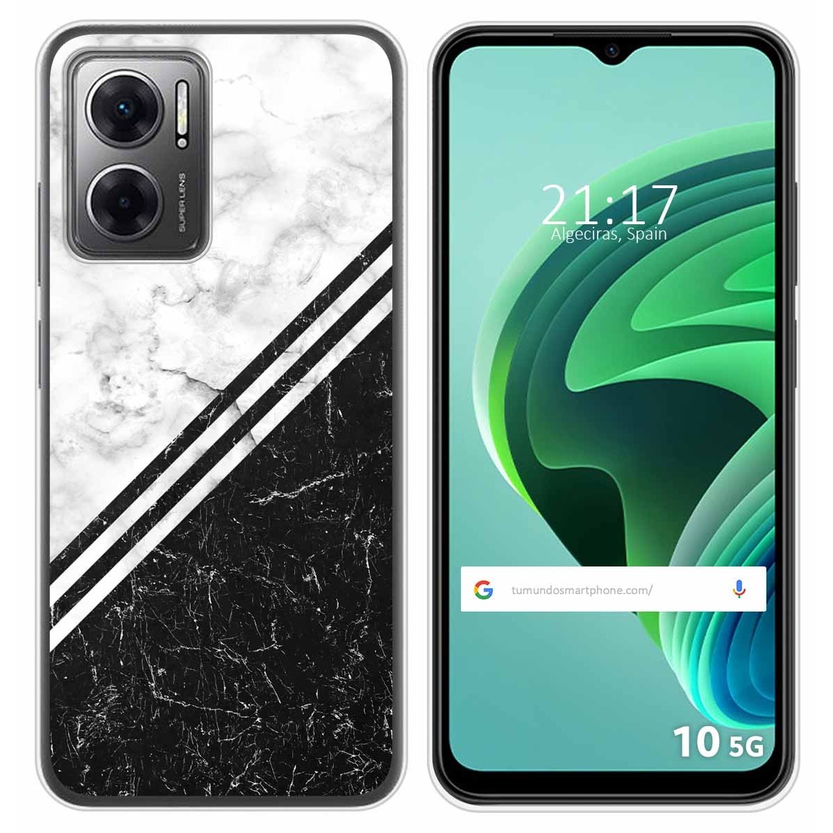 Funda Silicona para Xiaomi Redmi 10 5G diseño Mármol 01 Dibujos