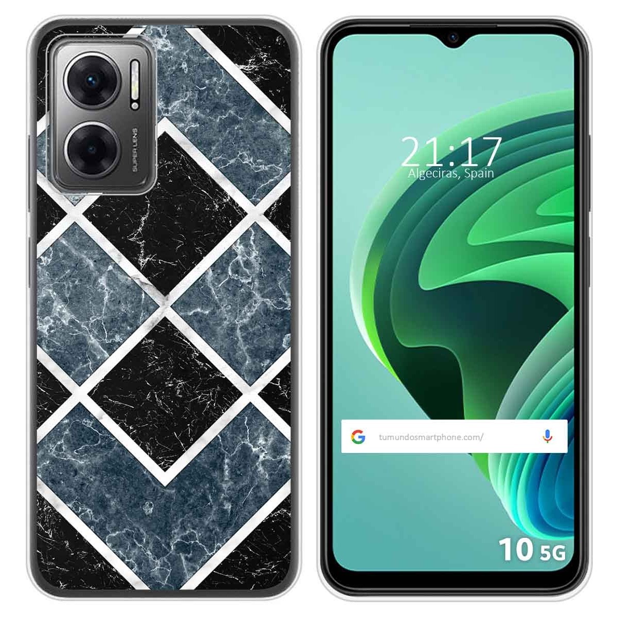 Funda Silicona para Xiaomi Redmi 10 5G diseño Mármol 06 Dibujos