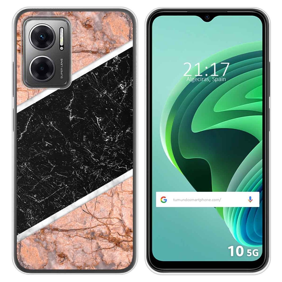 Funda Silicona para Xiaomi Redmi 10 5G diseño Mármol 07 Dibujos