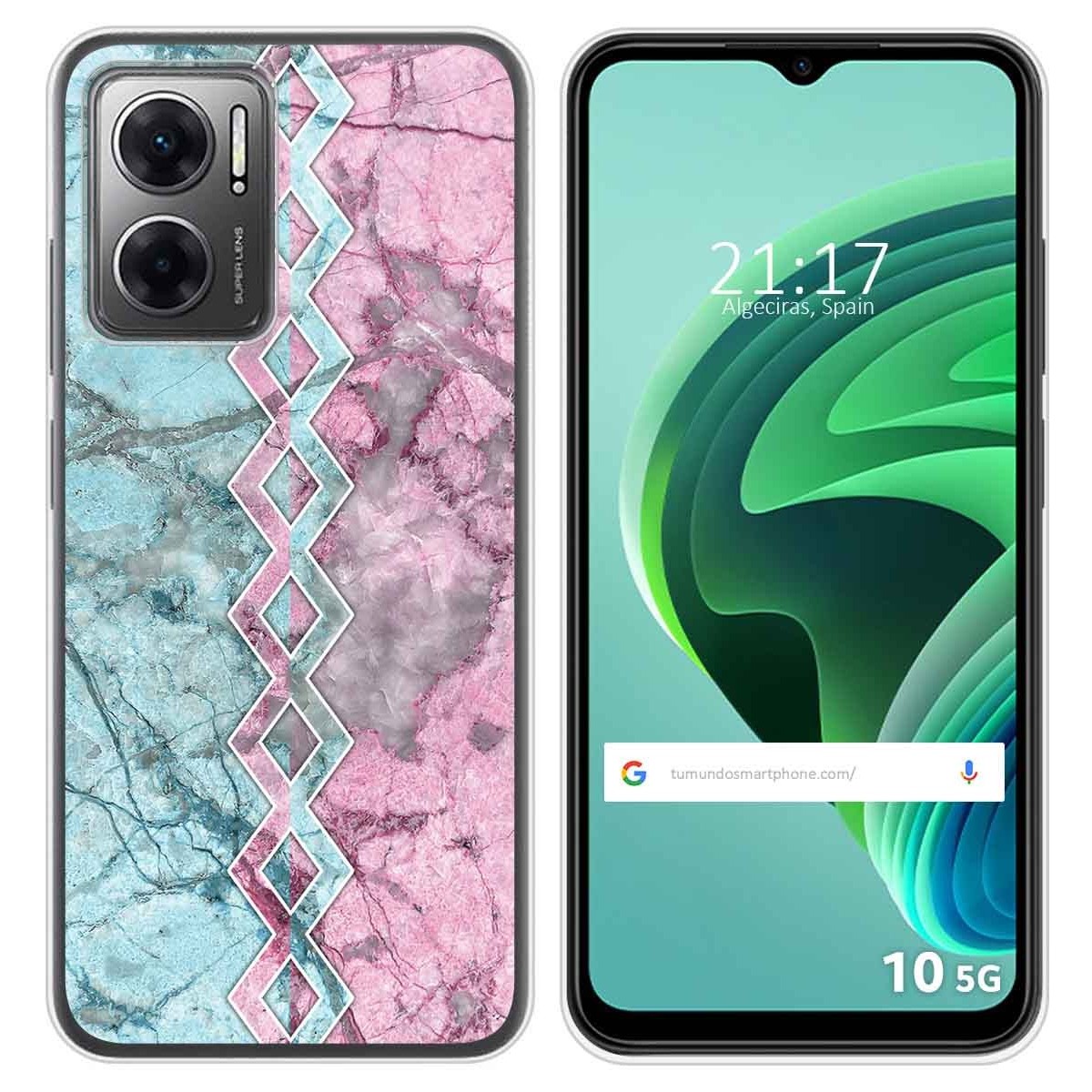 Funda Silicona para Xiaomi Redmi 10 5G diseño Mármol 08 Dibujos