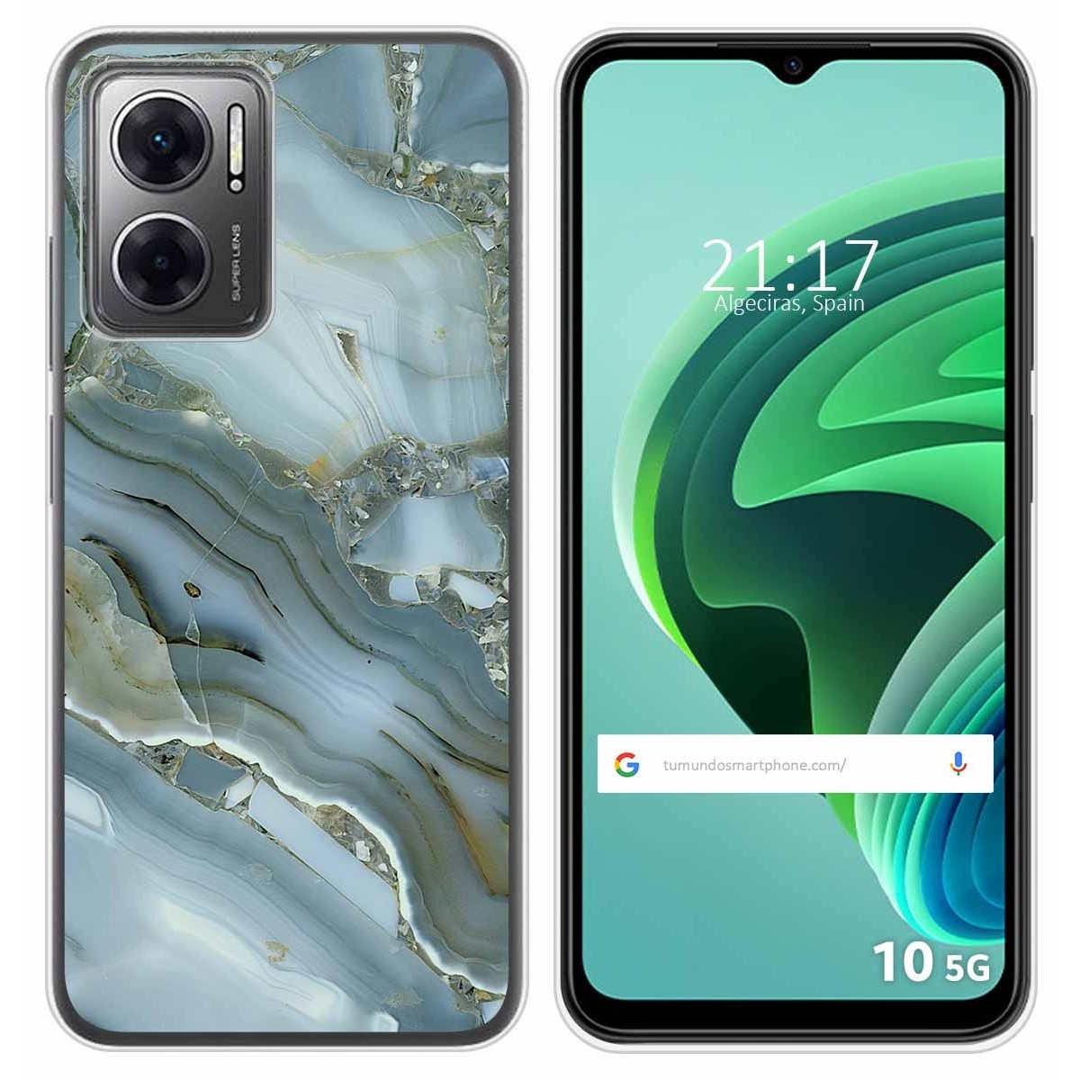 Funda Silicona para Xiaomi Redmi 10 5G diseño Mármol 09 Dibujos