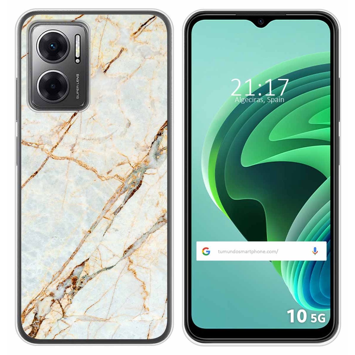 Funda Silicona para Xiaomi Redmi 10 5G diseño Mármol 13 Dibujos