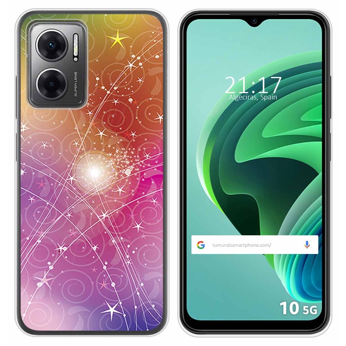 Funda Silicona para Xiaomi Redmi 10 5G diseño Abstracto Dibujos