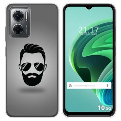 Funda Silicona para Xiaomi Redmi 10 5G diseño Barba Dibujos