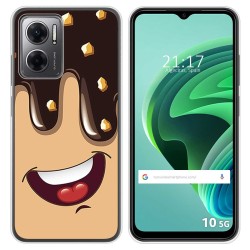 Funda Silicona para Xiaomi Redmi 10 5G diseño Helado Chocolate Dibujos