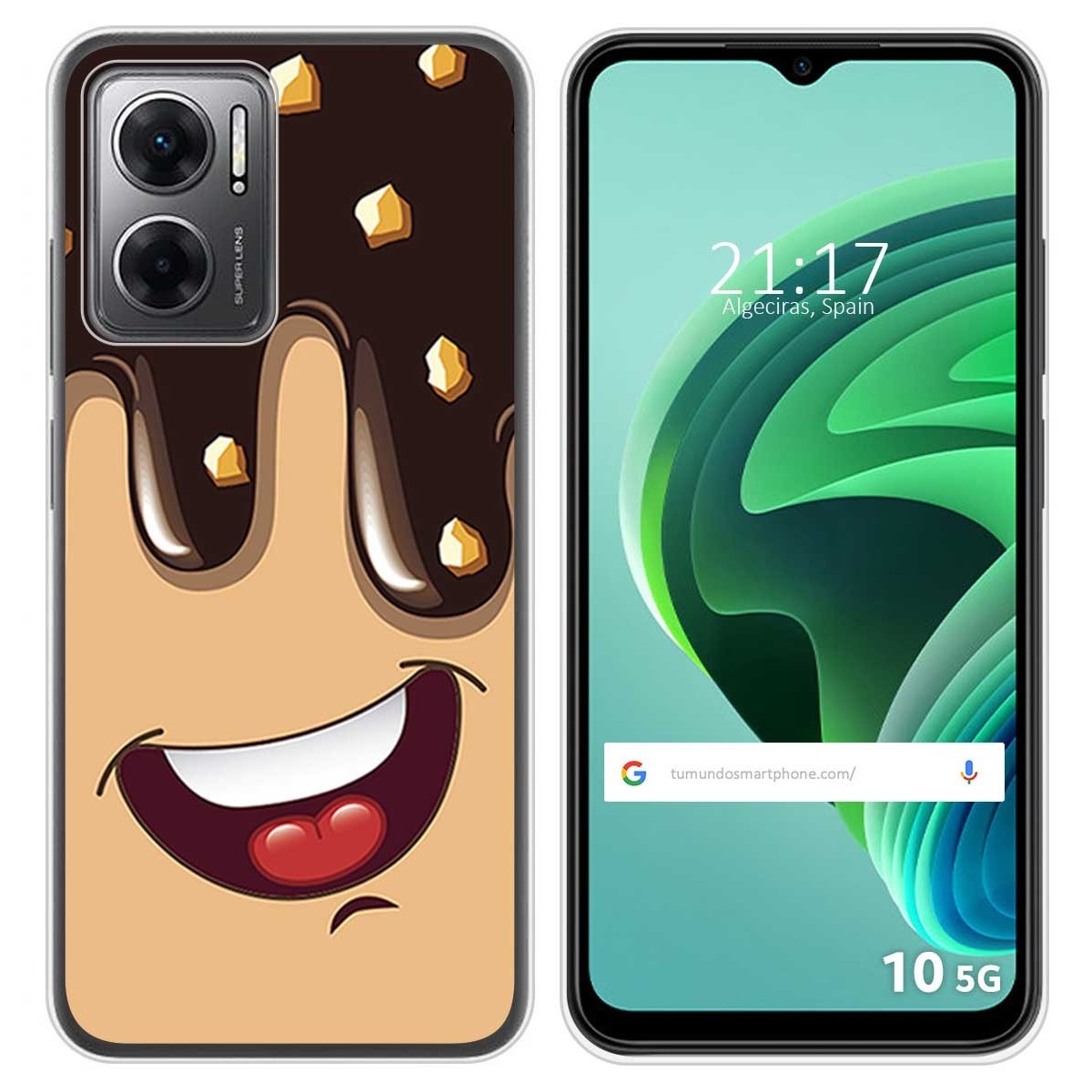 Funda Silicona para Xiaomi Redmi 10 5G diseño Helado Chocolate Dibujos