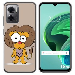 Funda Silicona para Xiaomi Redmi 10 5G diseño Leon Dibujos