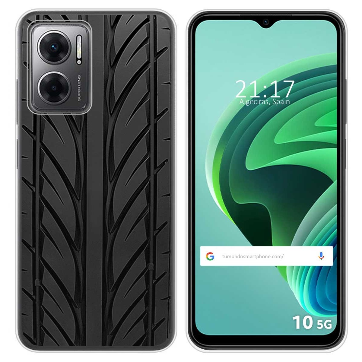 Funda Silicona para Xiaomi Redmi 10 5G diseño Neumatico Dibujos