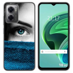 Funda Silicona para Xiaomi Redmi 10 5G diseño Ojo Dibujos