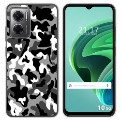 Funda Silicona para Xiaomi Redmi 10 5G diseño Snow Camuflaje Dibujos