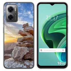 Funda Silicona para Xiaomi Redmi 10 5G diseño Sunset Dibujos