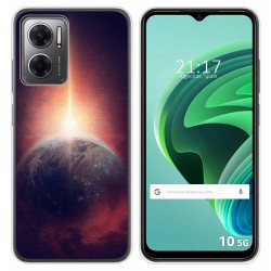 Funda Silicona para Xiaomi Redmi 10 5G diseño Tierra Dibujos