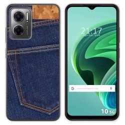 Funda Silicona para Xiaomi Redmi 10 5G diseño Vaquero Dibujos