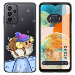 Funda Silicona Transparente para Samsung Galaxy A23 5G diseño Cabra Dibujos