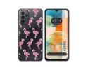 Funda Silicona Transparente para Samsung Galaxy A23 5G diseño Flamenco Dibujos